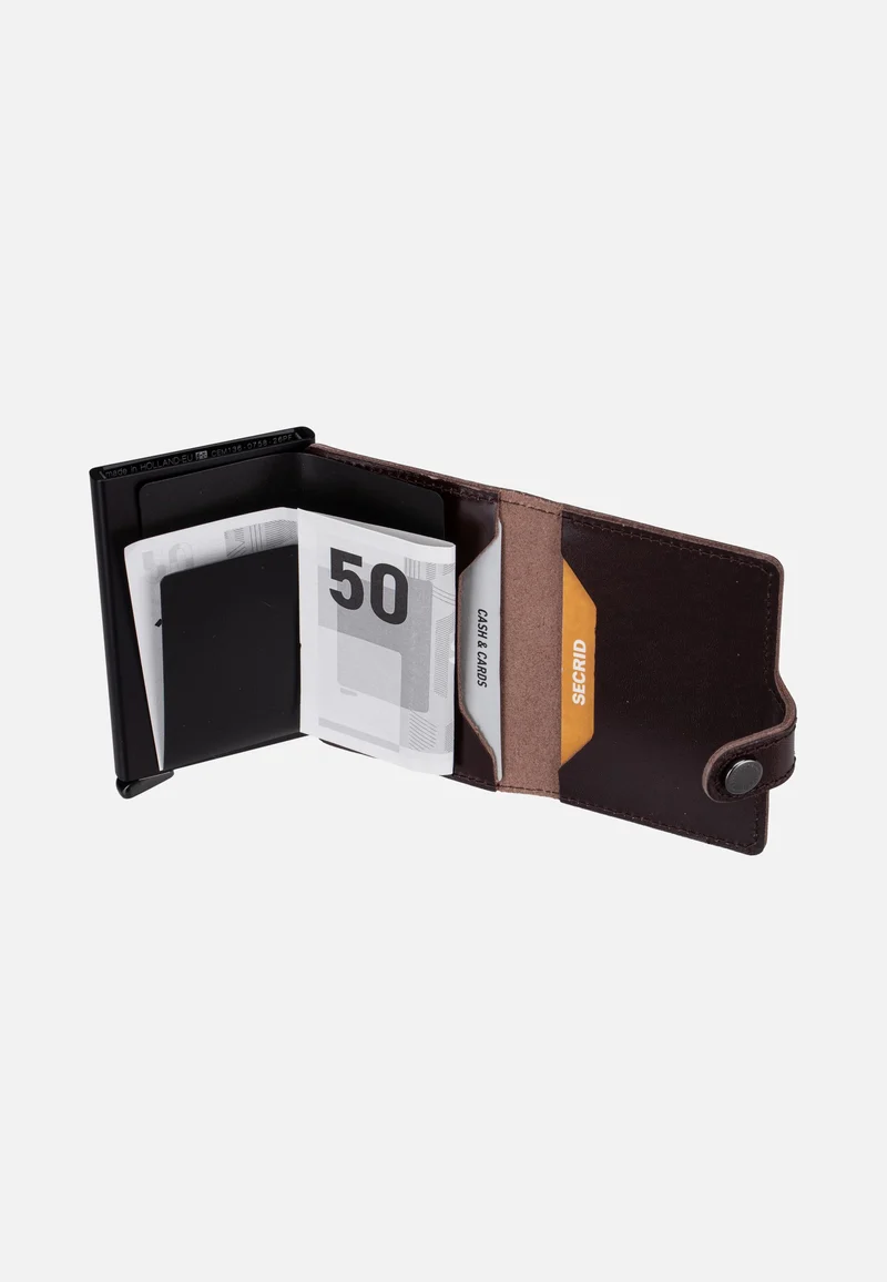 Premium Miniwallet+ Dusk Dark Brown - Portemonnaie