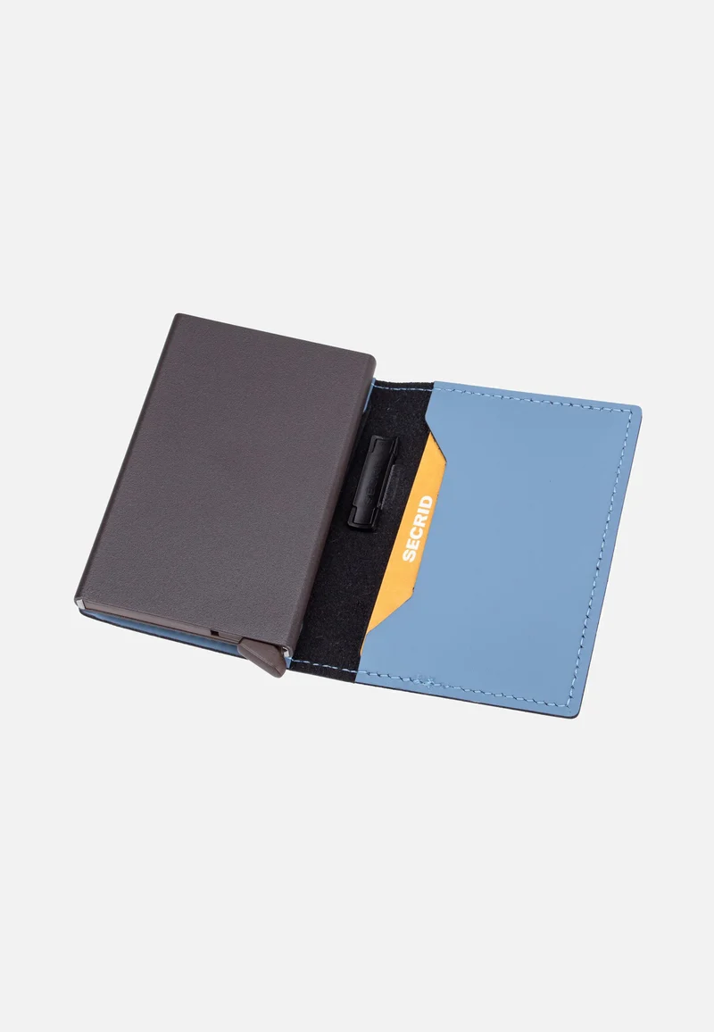 Bandwallet Matte Steel Blue-Brown - Portemonnaie