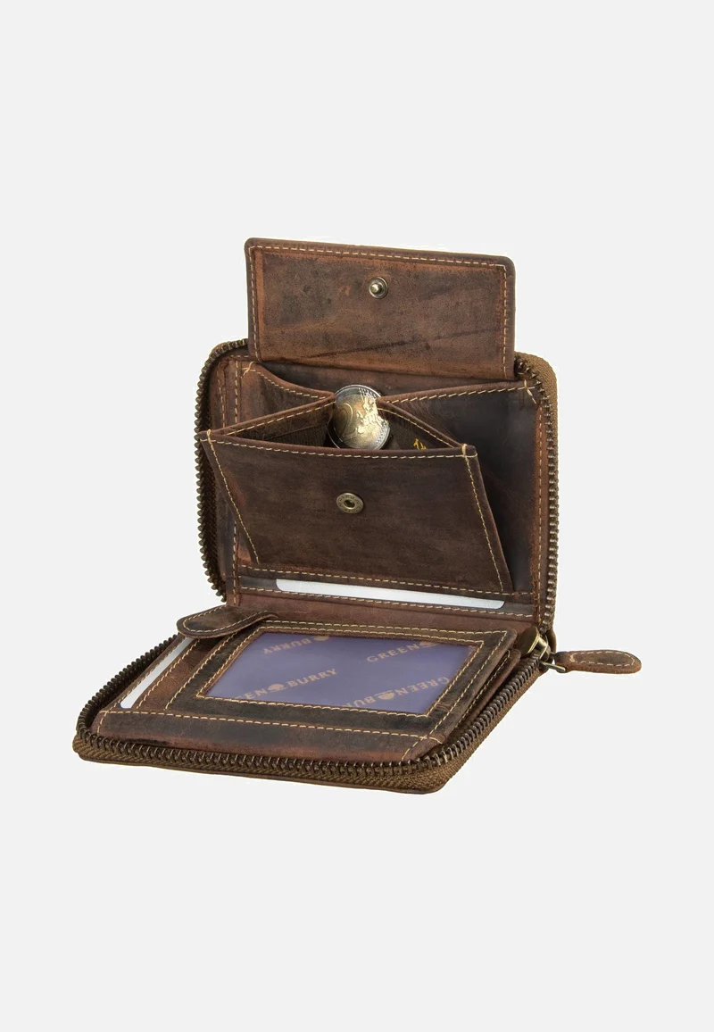 Vintage Sattelbraun - Portemonnaie