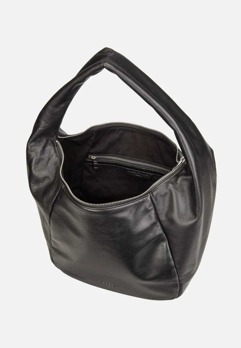 Farrah M Vintage Goat Black - Hobo Bag