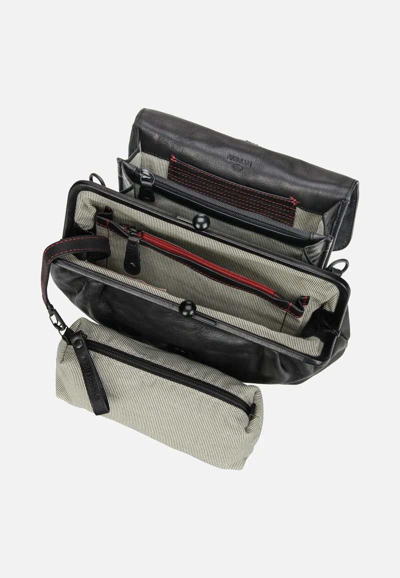 Mrs. Madeline Black Smoke - Crossbody Bag