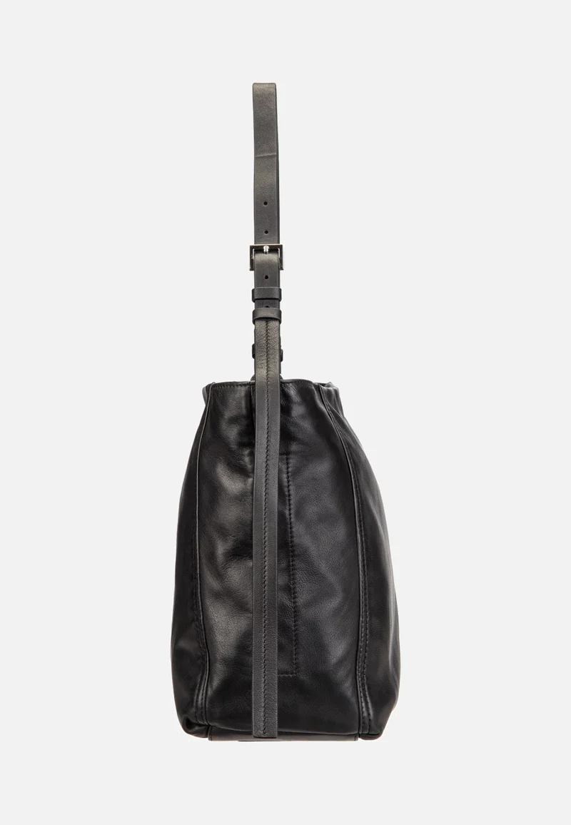 Chudy Hobo M Sheep Natural Black - Hobo Bag