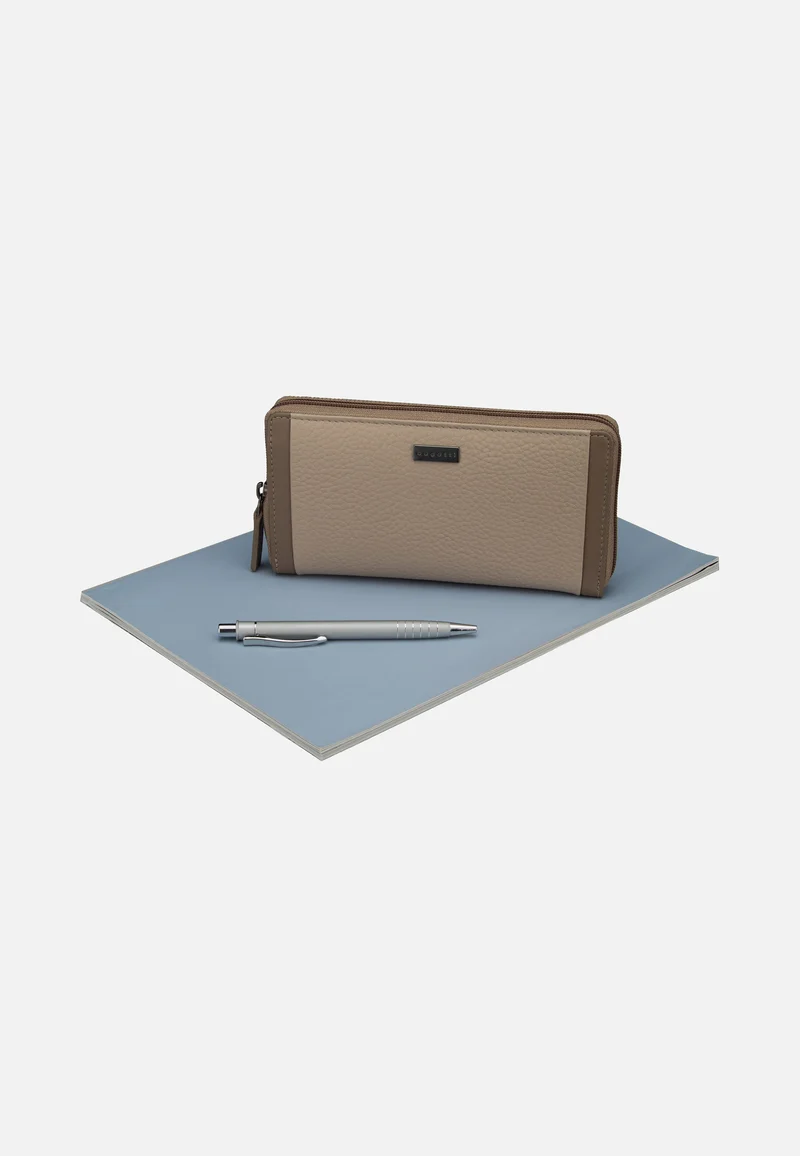 Sina Ladies Long Zip Beige - Portemonnaie