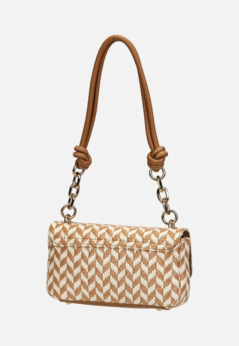 Tessi Flap Shoulder Cognac Multi - Umhängetasche