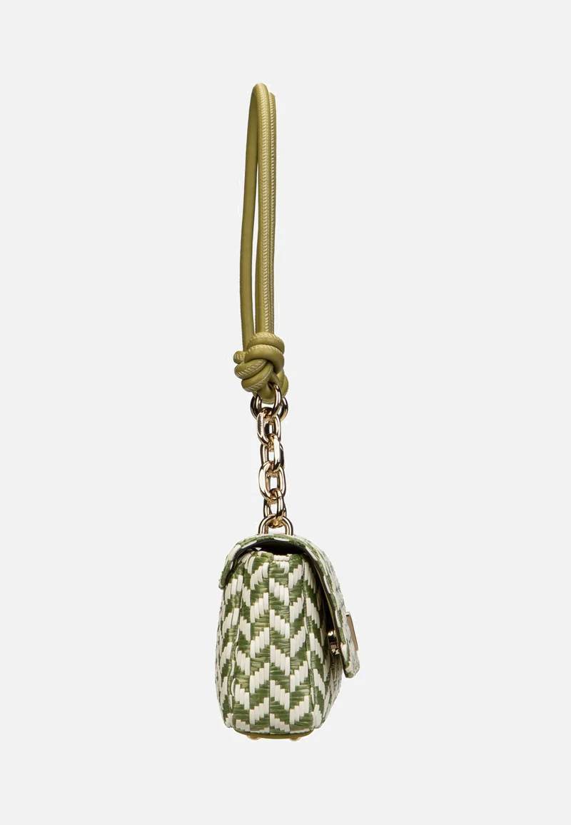 Tessi Flap Shoulder Olive Multi - Umhängetasche