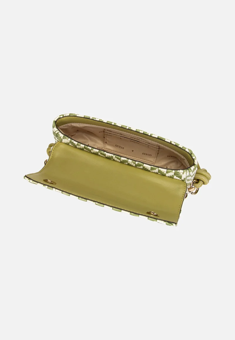 Tessi Flap Shoulder Olive Multi - Umhängetasche