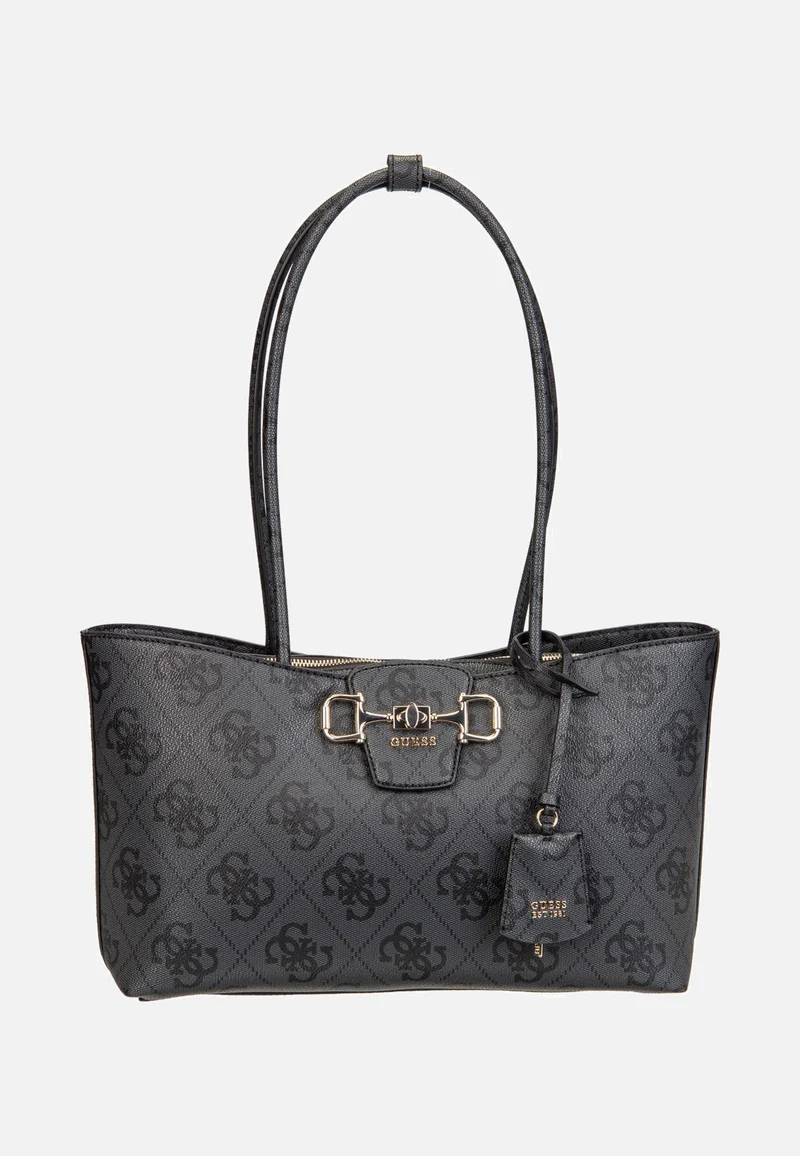 Janie Logo Girlfriend Carryall Coal Logo - Shopper