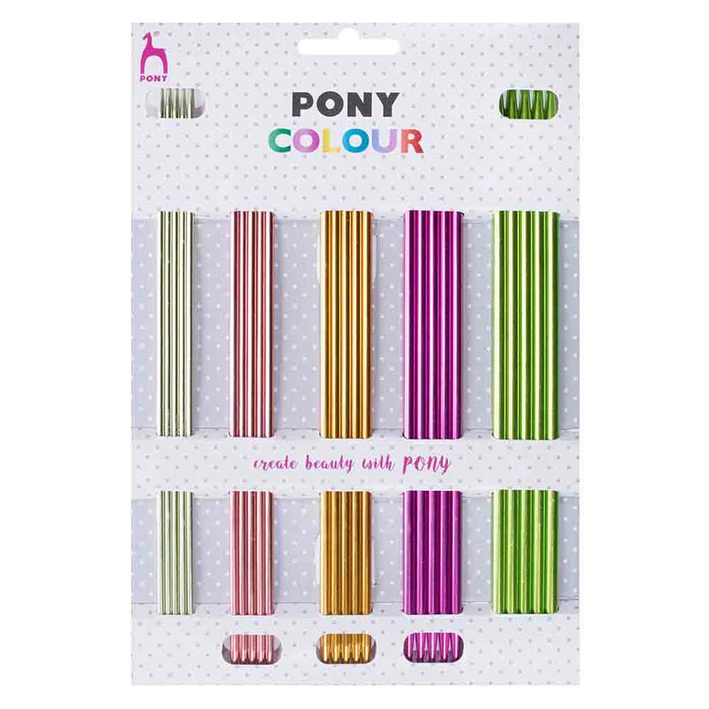Pony Colour Sockennadel-Set 20 cm 2,50 – 4,50 mm Polka Dot