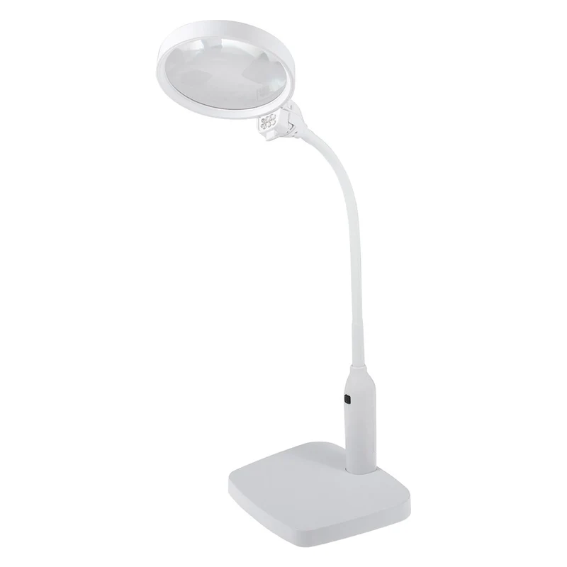 Purelite Multifunktionale Lupe und Tischlampe: Weiß