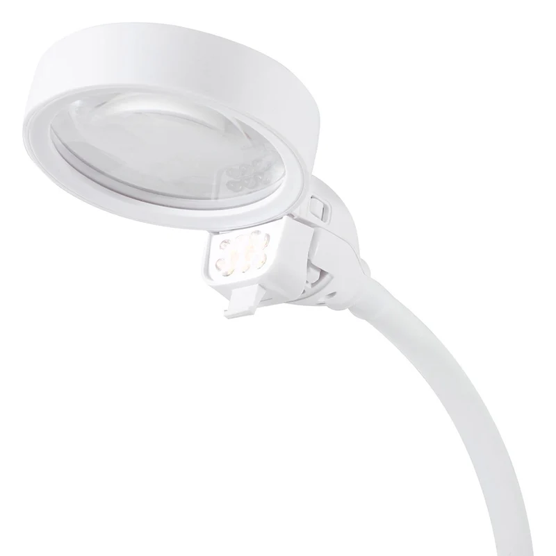Purelite Multifunktionale Lupe und Tischlampe: Weiß