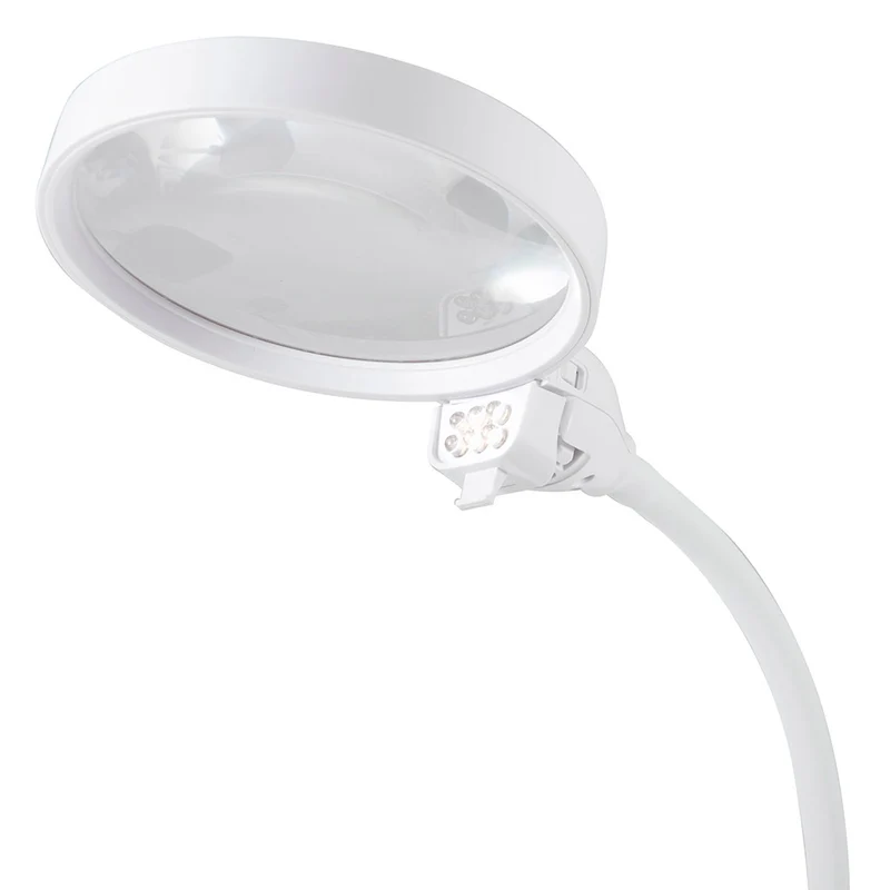 Purelite Multifunktionale Lupe und Tischlampe: Weiß