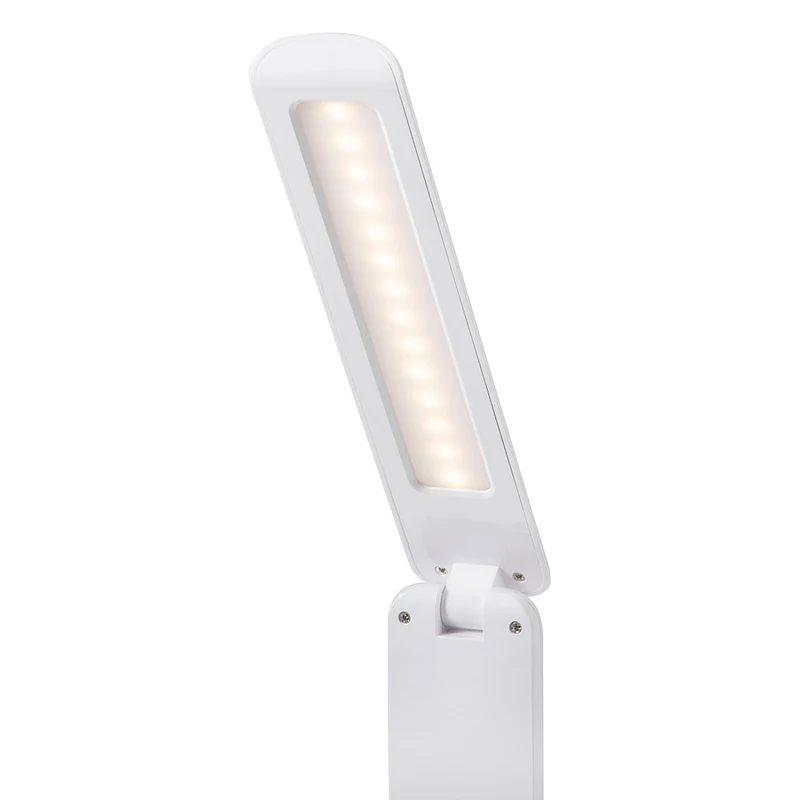 Purelite 2-in-1-Klappleuchte & Taschenlampe: Wiederaufladbar: Weiß