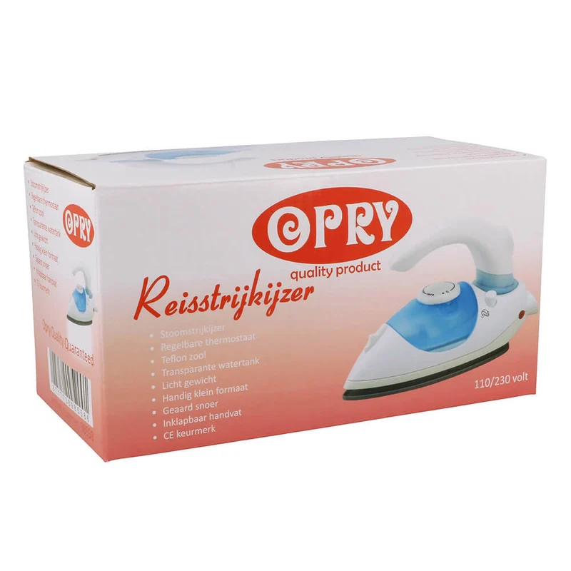 Opry Reisebügeleisen 17,5 cm | Kompaktes Reisebügeleisen
