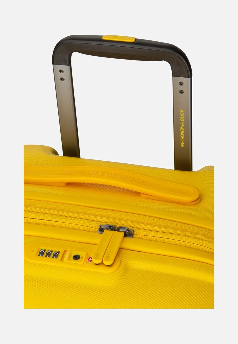 Logoduck + Trolley Medium Exp Duck Yellow - Koffer