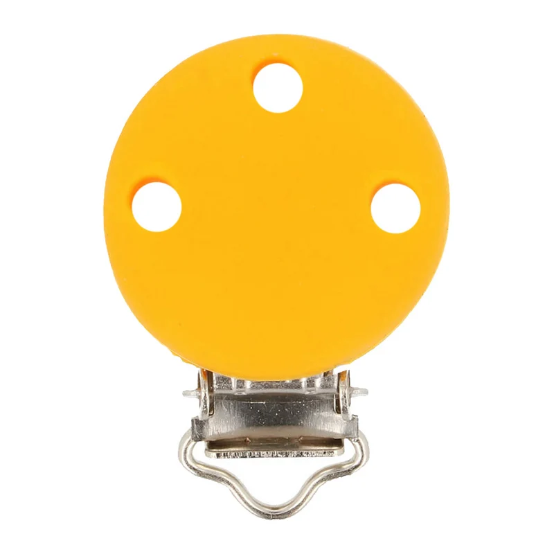Opry Silikon-Schnullerhalter Gelb 29,5 x 42,7 mm