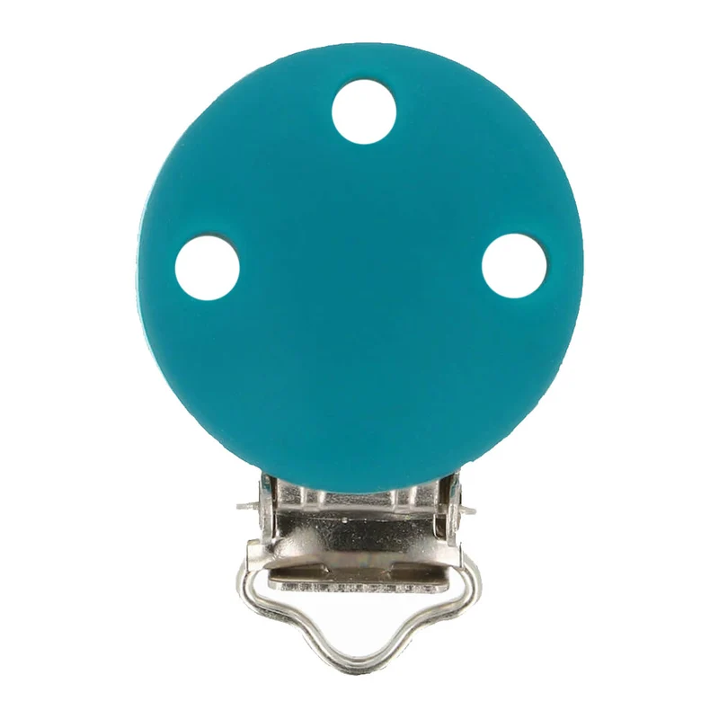 Opry Silikon-Schnullerhalter Blau-Grün 29,5 x 42,7 mm