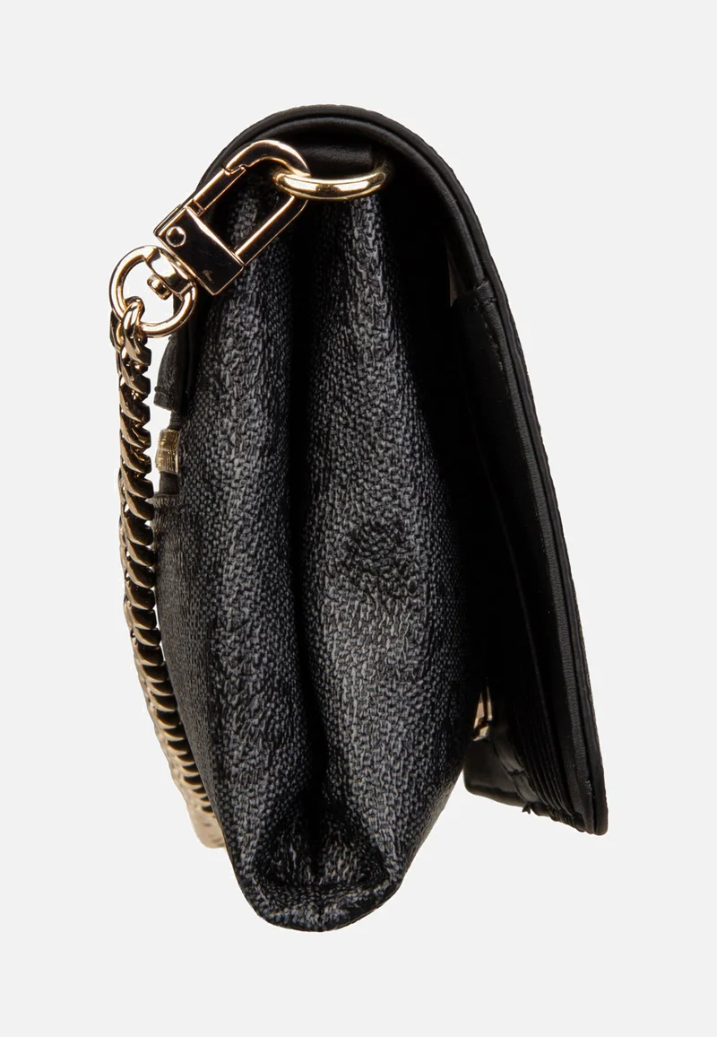 Noelle II Xbody Flap Organizer Coal Logo - Clutch