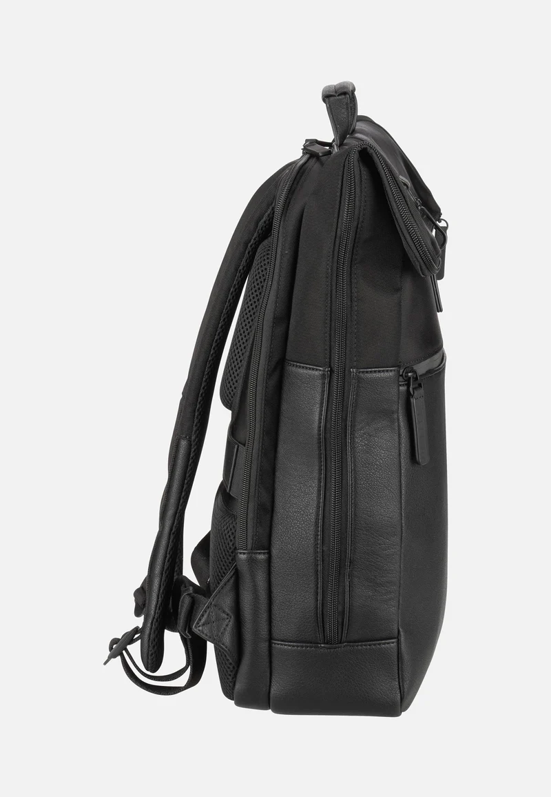 Riga Courier Black - Rolltop Rucksack