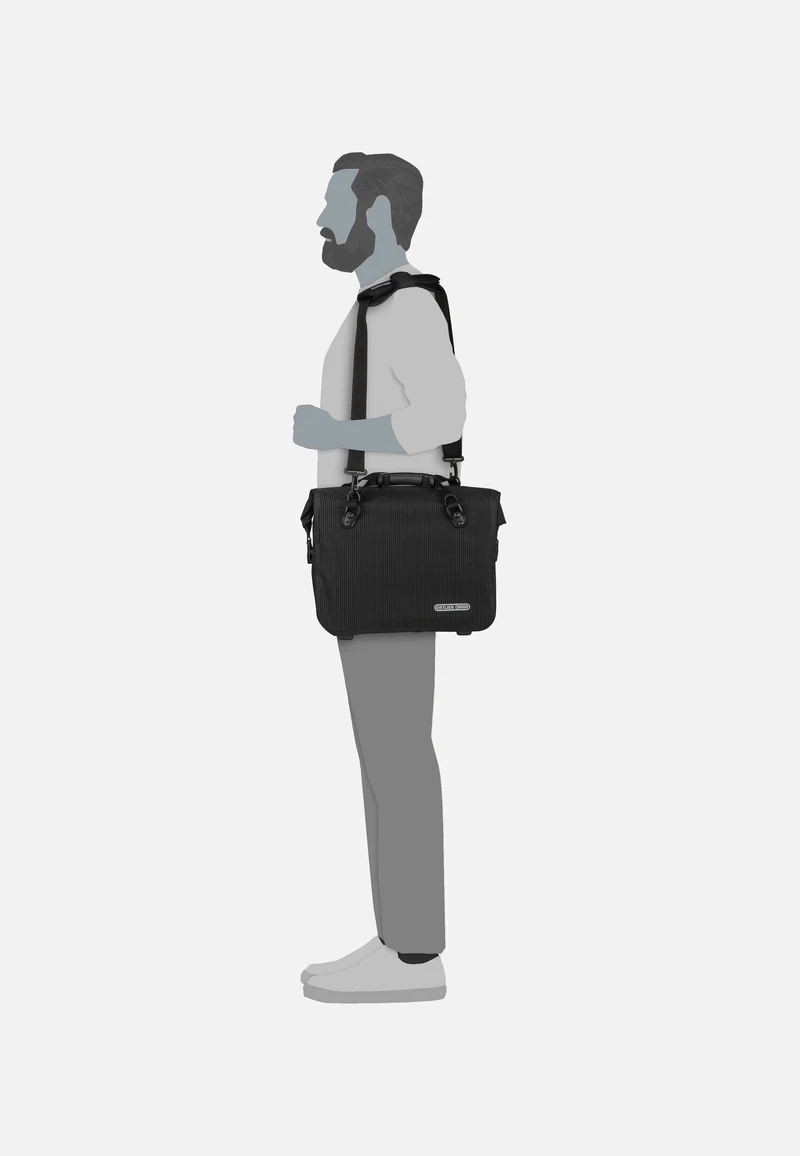 Office-Bag 21 High Visibility QL3.1 Black Reflective - Fahrradtasche