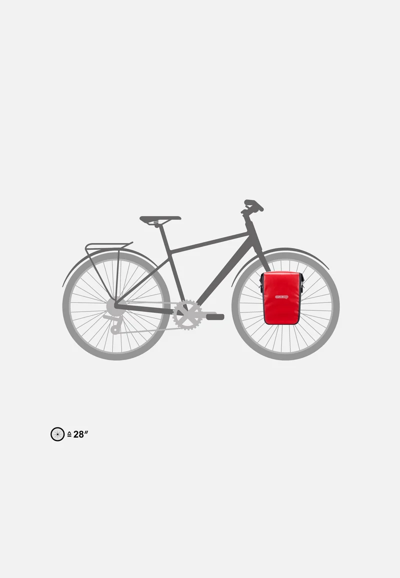 Sport-Roller Core Rot Schwarz - Fahrradtasche
