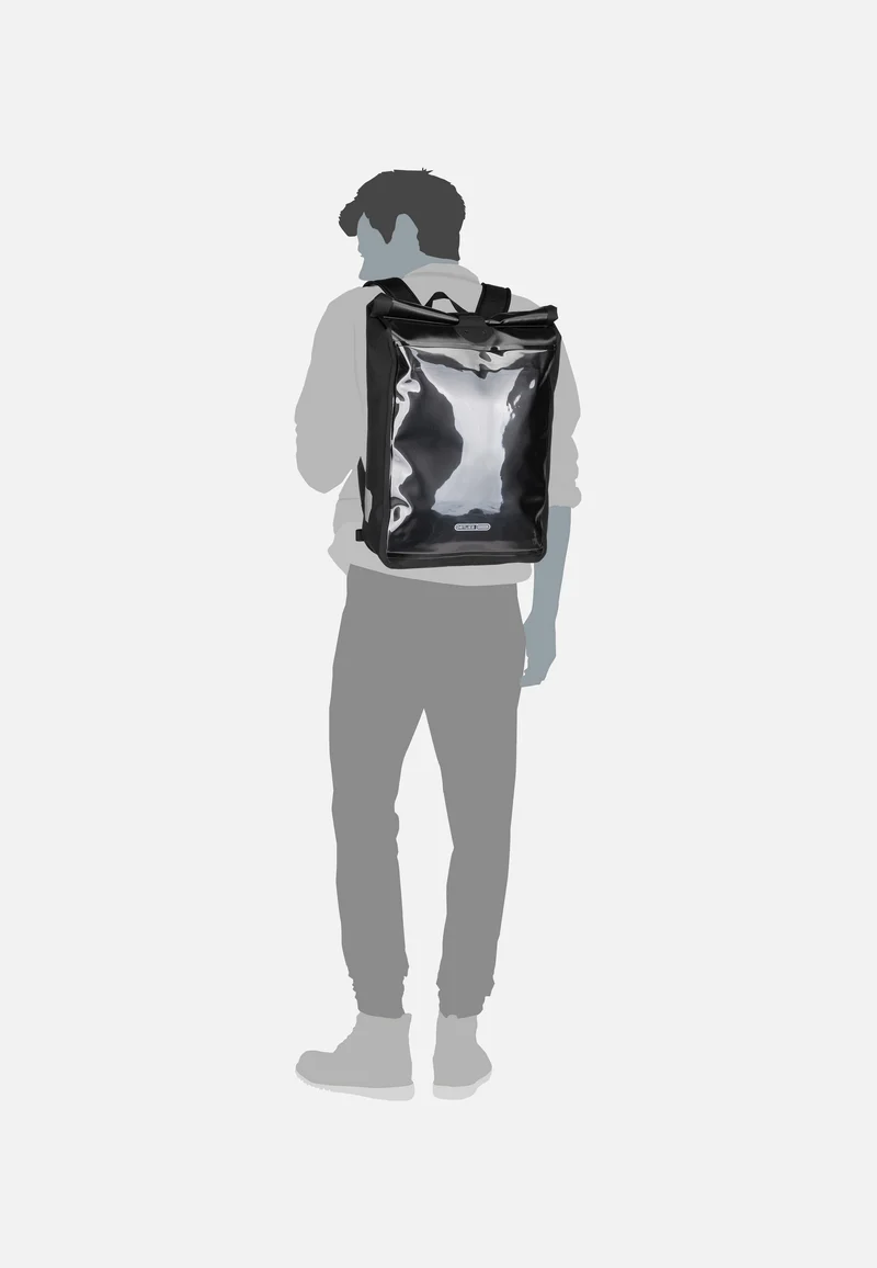 Messenger-Bag Pro Black - Rolltop Rucksack